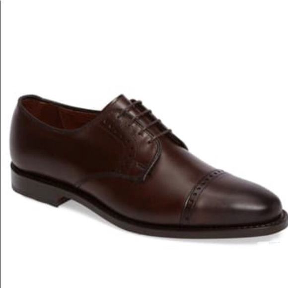 Allen Edmonds "Clifton" Derby Shoes Burgundy 9.5 - Picture 1 of 8